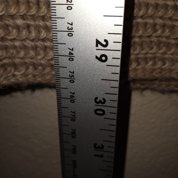 LRL Beige Super Soft Deep Cowl Neck Coastal Wool Blend Sweater S - Picture 8 of 9